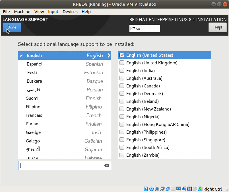 Select Additional Languages