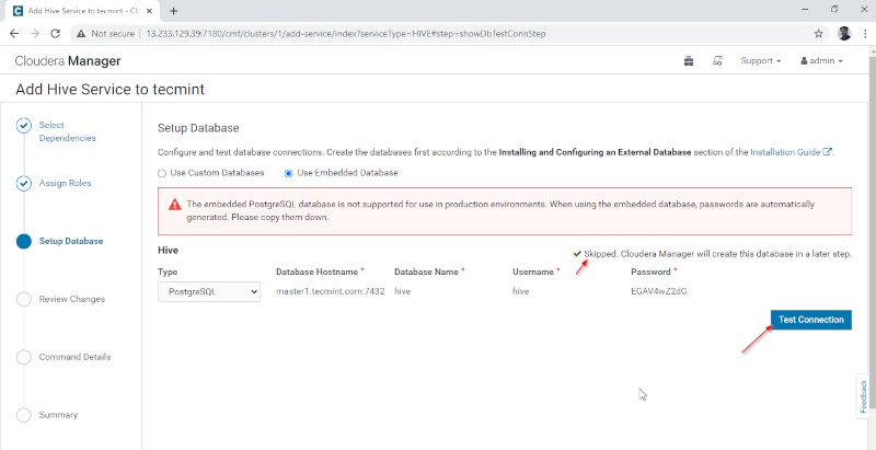 Setup Database