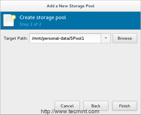 KVM Storage Pool Location