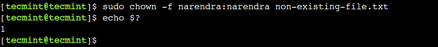 Suppress Chown Command Errors in Linux