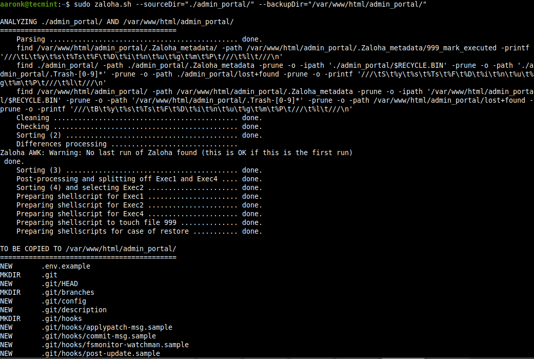 Sync Two Local Directories in Linux