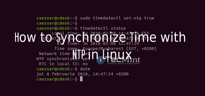 Synchronize Time with NTP in Linux