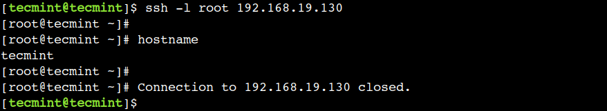 Terminate SSH Session