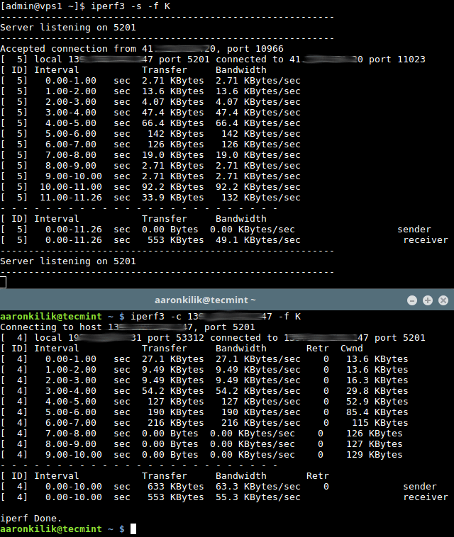 Test Network Throughput Between Servers