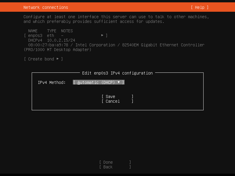 Ubuntu Server Network via DHCP