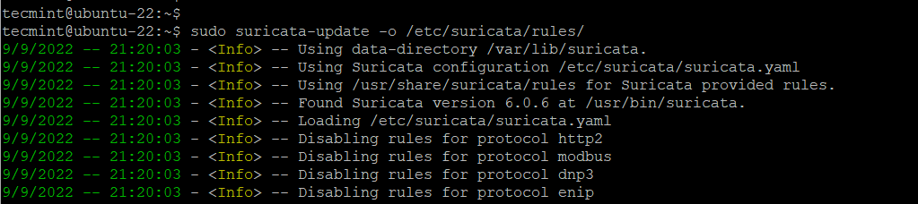 Update Suricata Rule Set