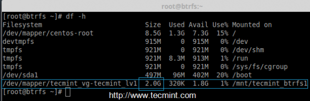 Verify Btrfs Filesystem