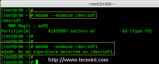 Verify Raid on sdf Partition