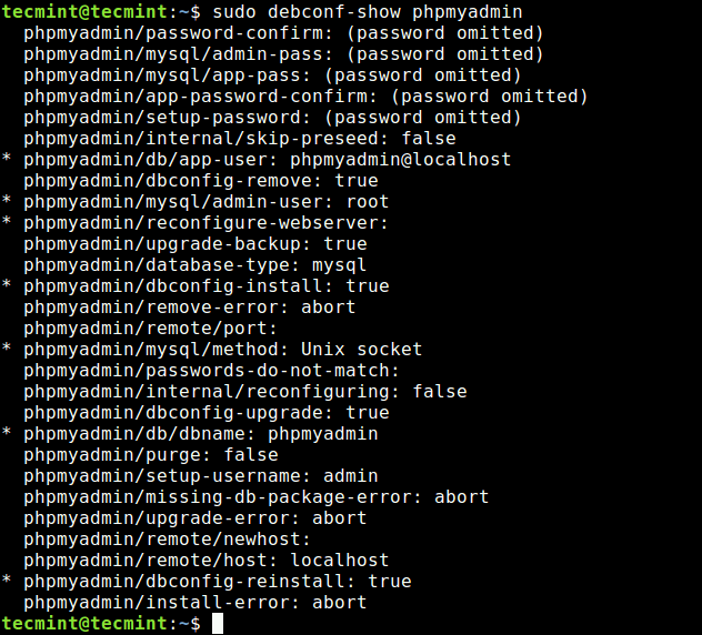 View Installed Package Configurations