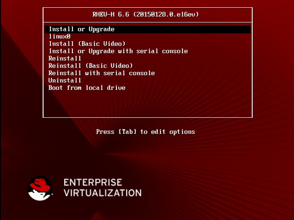 VM Boot Menu