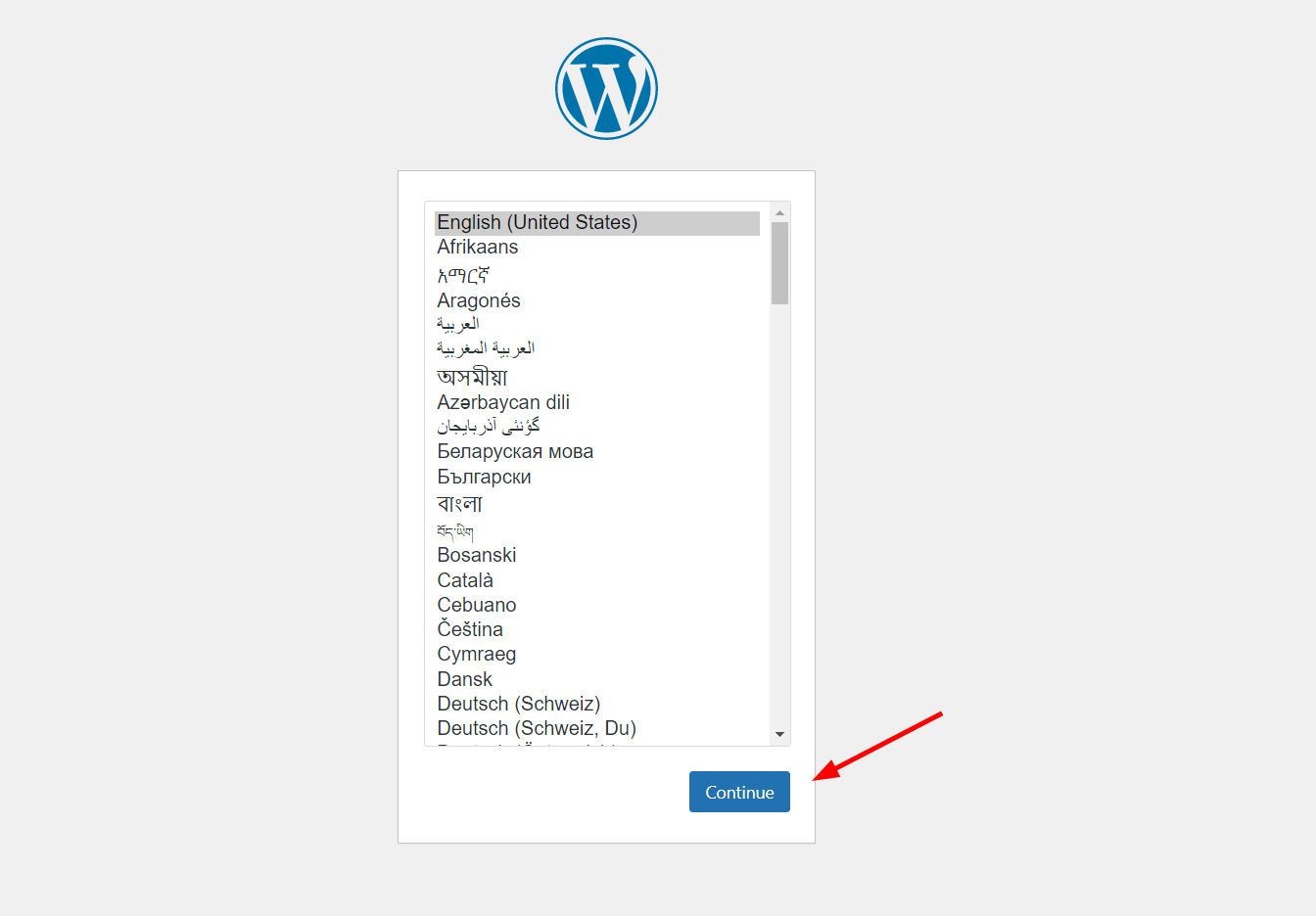 WordPress Installation Setup