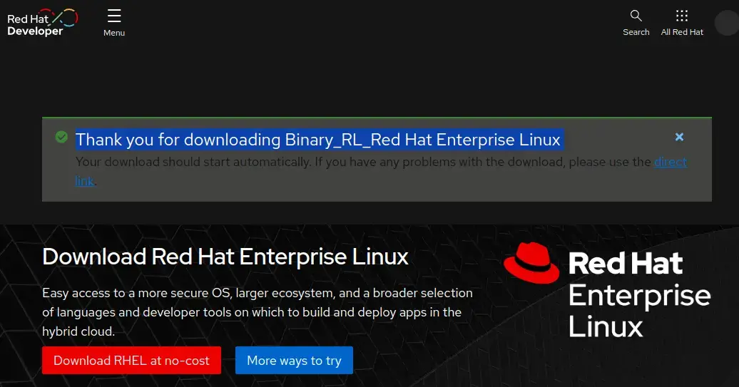 Downloading RHEL 9 for Free