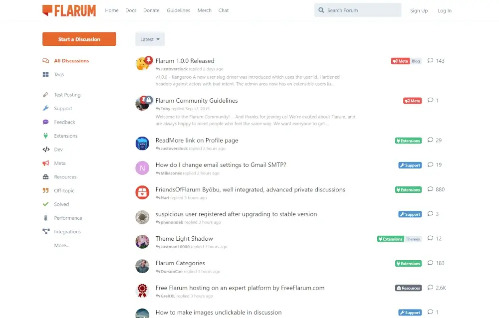 Flarum - Forum Software