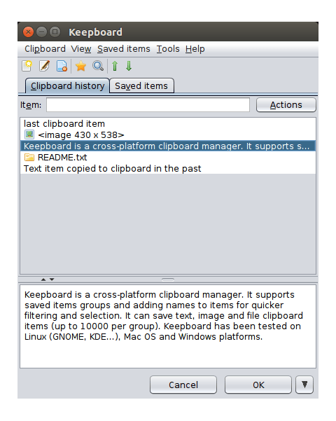 Keepboard Clipboard Manager