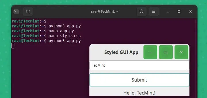 PyGObject - Create Python GUI Applications in Linux